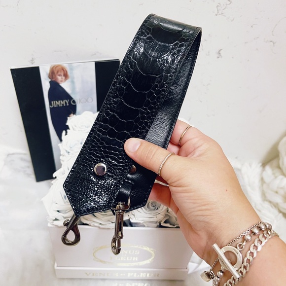 Authentic Jimmy Choo New Alligator Leather Mini / Top Handle  Bag Strap - Picture 3 of 12
